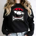 thumbnail image 1 of FusionX73 Sport Checkers Hockey Team Fan Apparel, AHL Supporter Graphic Design Game Day SweatShirt, for Unisex, up to size 5XL., 1 of 3