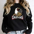 thumbnail image 1 of FusionX73 Sport Griffins Hockey Team Fan Apparel, AHL Supporter Graphic Design Game Day SweatShirt, for Unisex, up to size 5XL., 1 of 3