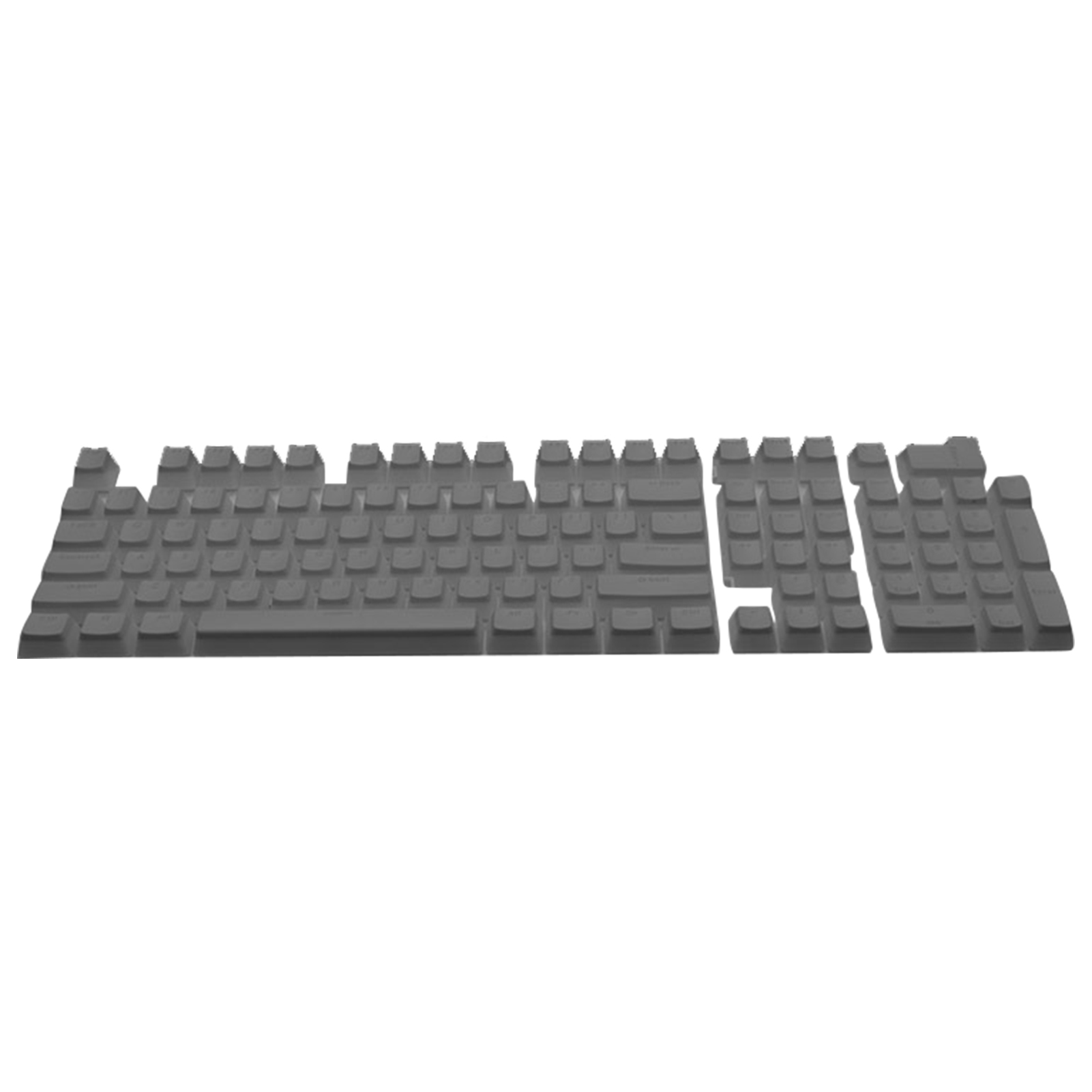 Fusipu 104Pcs/Set Key Caps Lovely Bicolor Pudding Shape Wearresistant PBT Mechanical Keyboard