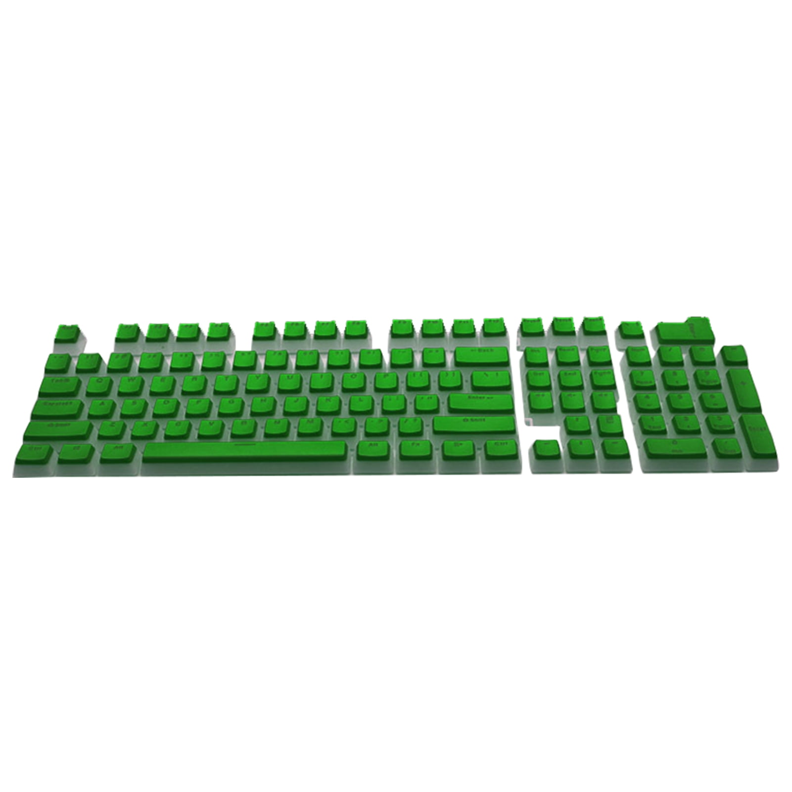Fusipu 104Pcs/Set Key Caps Lovely Bicolor Pudding Shape Wearresistant PBT Mechanical Keyboard