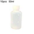thumbnail image 1 of Fusipu 10Pcs 50ml Scale Bottles Clear with Cap Plastic Empty Medicine Container for Home, 1 of 8
