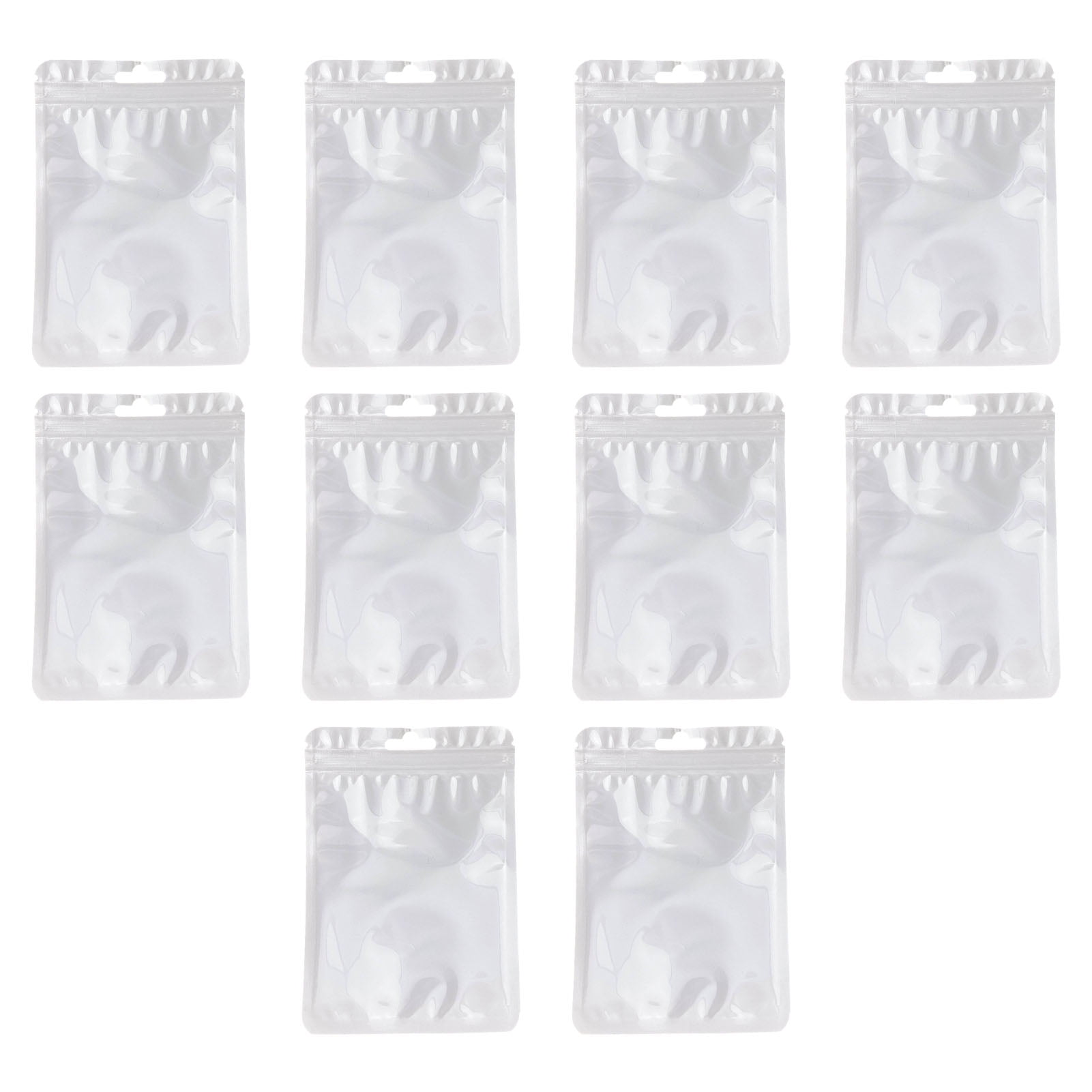 Fusipu 10Pcs Storage Bags Moistureproof Vibrant Color Visible Design