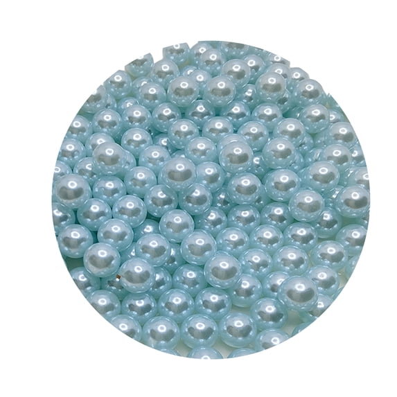 Fusipu 150Pcs Floating Beads No Hole Floating Highlight Eye-catching Round Beads Vase Filler Faux Pearl Home Supply