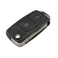 thumbnail image 1 of Fusipu 2 Buttons Flip Car Remote Key Fob 434MHz 48 Chip Uncut Blade for VW Seat, 1 of 7