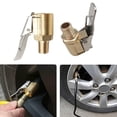 thumbnail image 1 of Fusipu 4Pcs Tire Air Chuck with Clip Adapter Brass Locking Tire Inflator Nozzle Adapter Connect Air Pump for Inflatables Tire Inflator Cars Accessories, 1 of 7