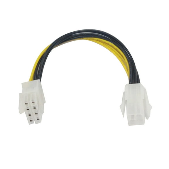 Fusipu 8 Pin Male to 4 Pin Female Motherboard CPU Power Supply Adapter Cable