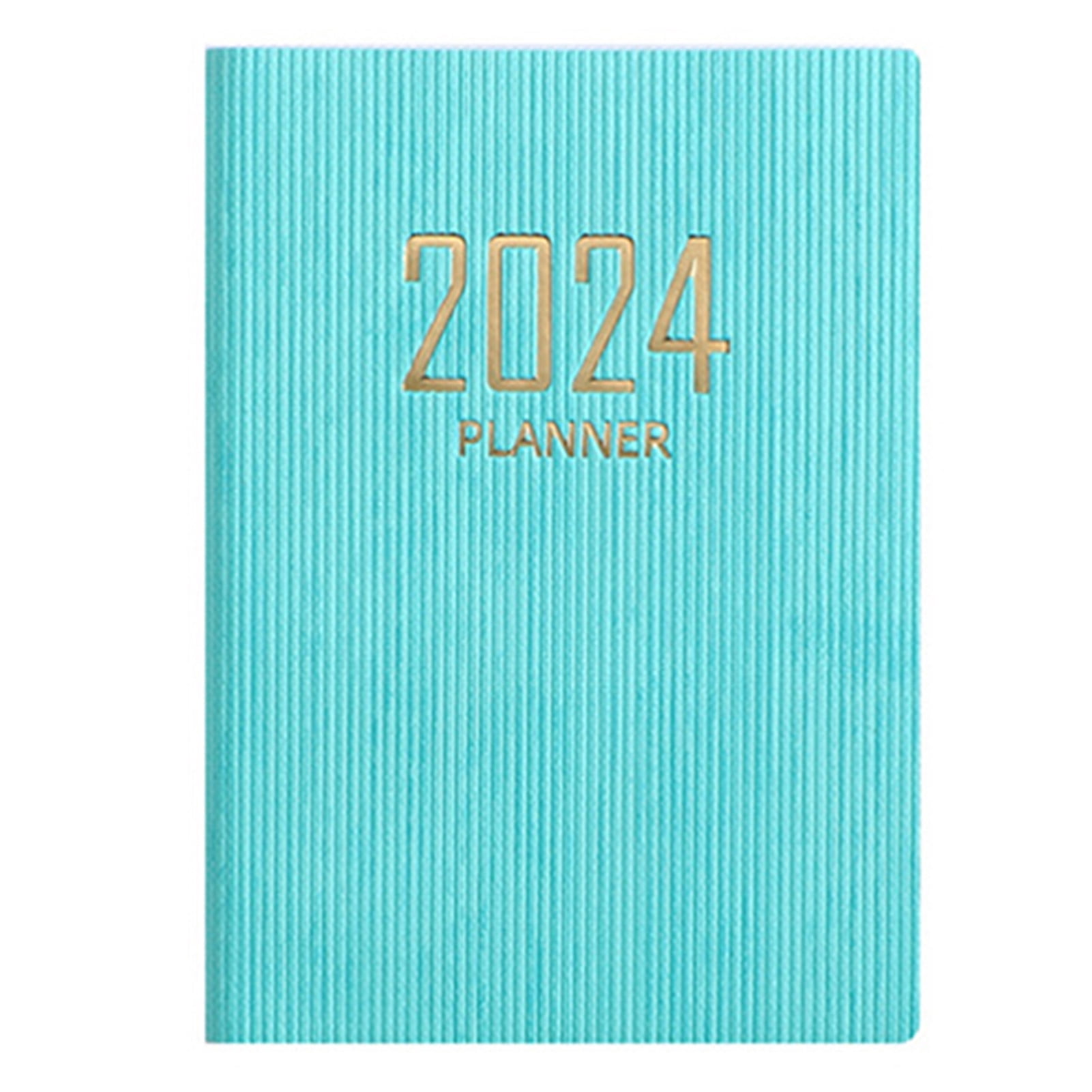 Fusipu A7 2024 English Planner Faux Leather Hardcover 180 Pages Ink ...
