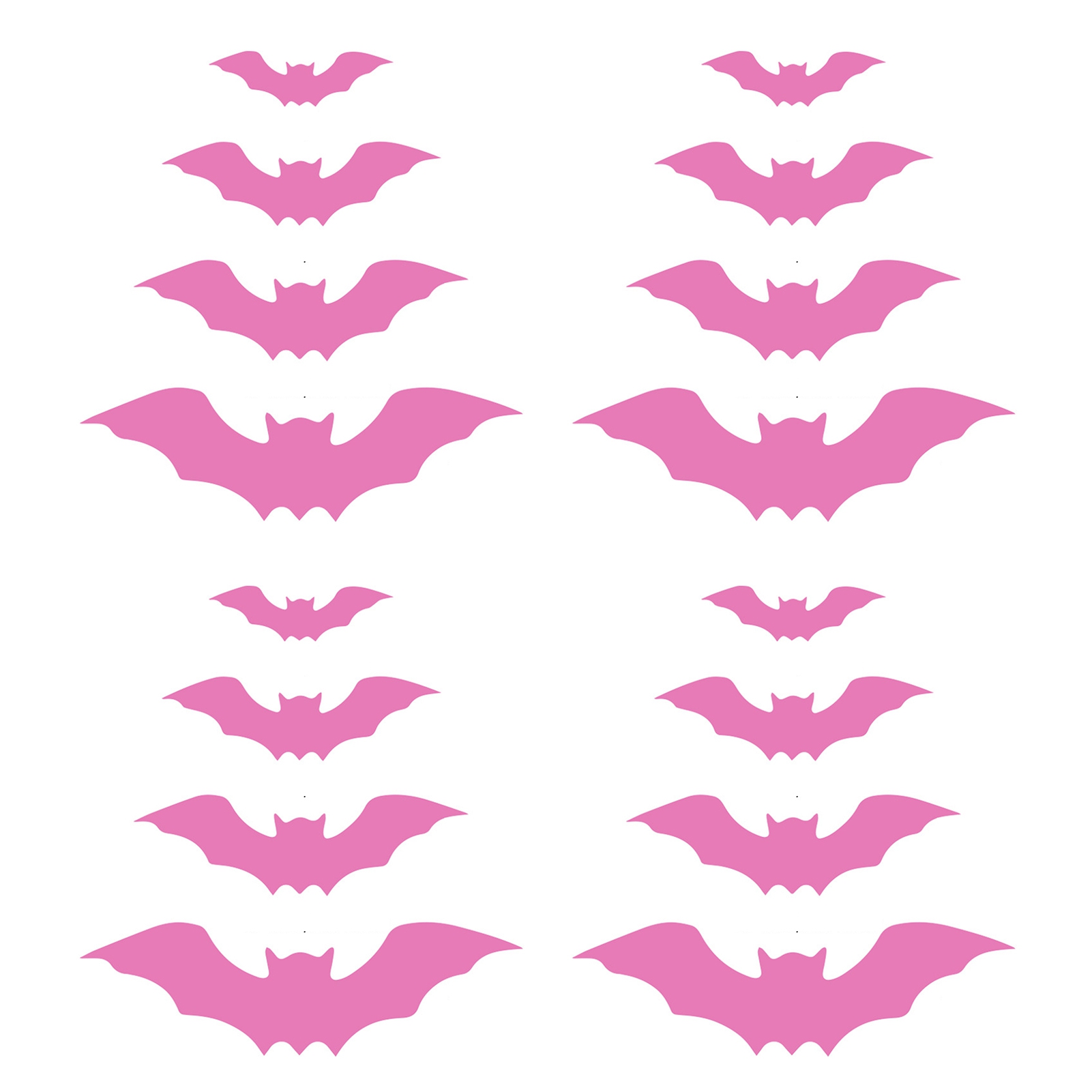 Fusipu Bat Wall Decor for Smooth Surfaces Halloween Bat Stickers 3d