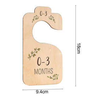 MTFun 8Pcs Wooden Baby Closet Dividers Baby Closet Size Divider