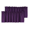 thumbnail image 1 of Fusipu Crinkle Effect Valance Blackout Valance Soft Silky Attractive Colors, 1 of 8