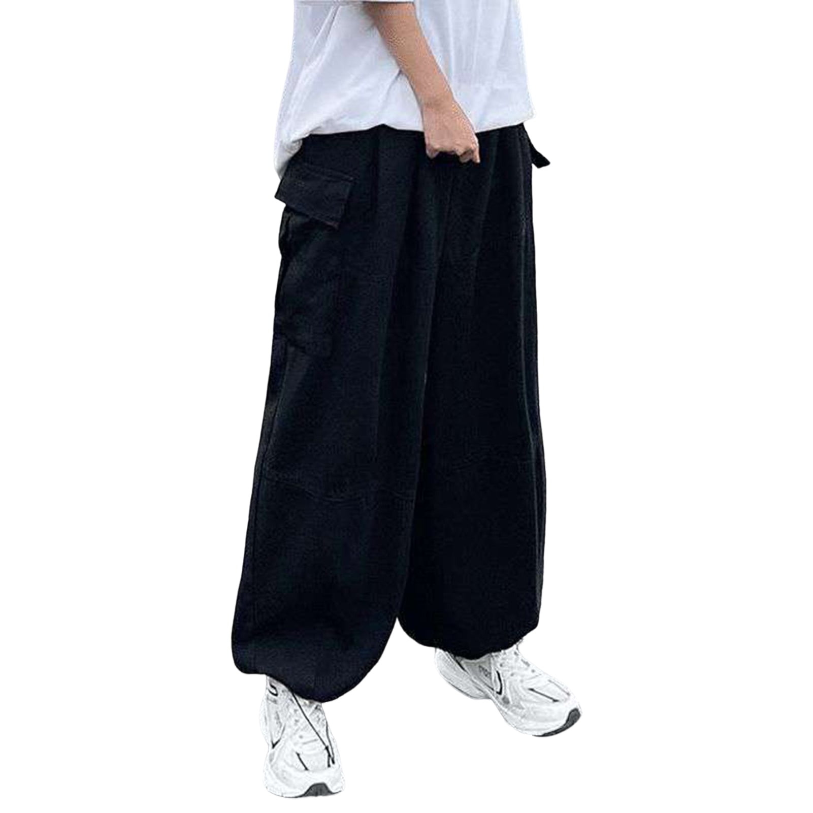 他の人はこちらも検索 Fusipu-Men-Pants-Wide-Leg- Clothing