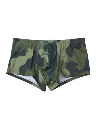 Fusipu Men Underpants Cartoon Pattern Close Fit Sweat Absorbing Stretchy U  Convex Panties for Daily Wear 