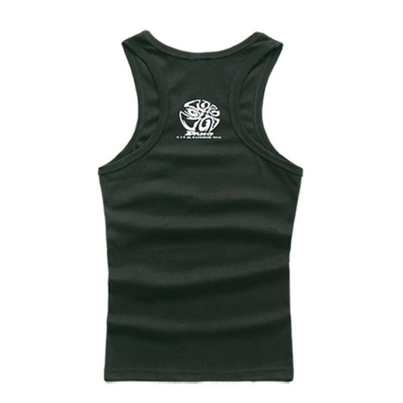 Fusipu Men Vest Sleeveless Cool Elastic Summer Men Vest Skinny Undershirt for Everyday Wear