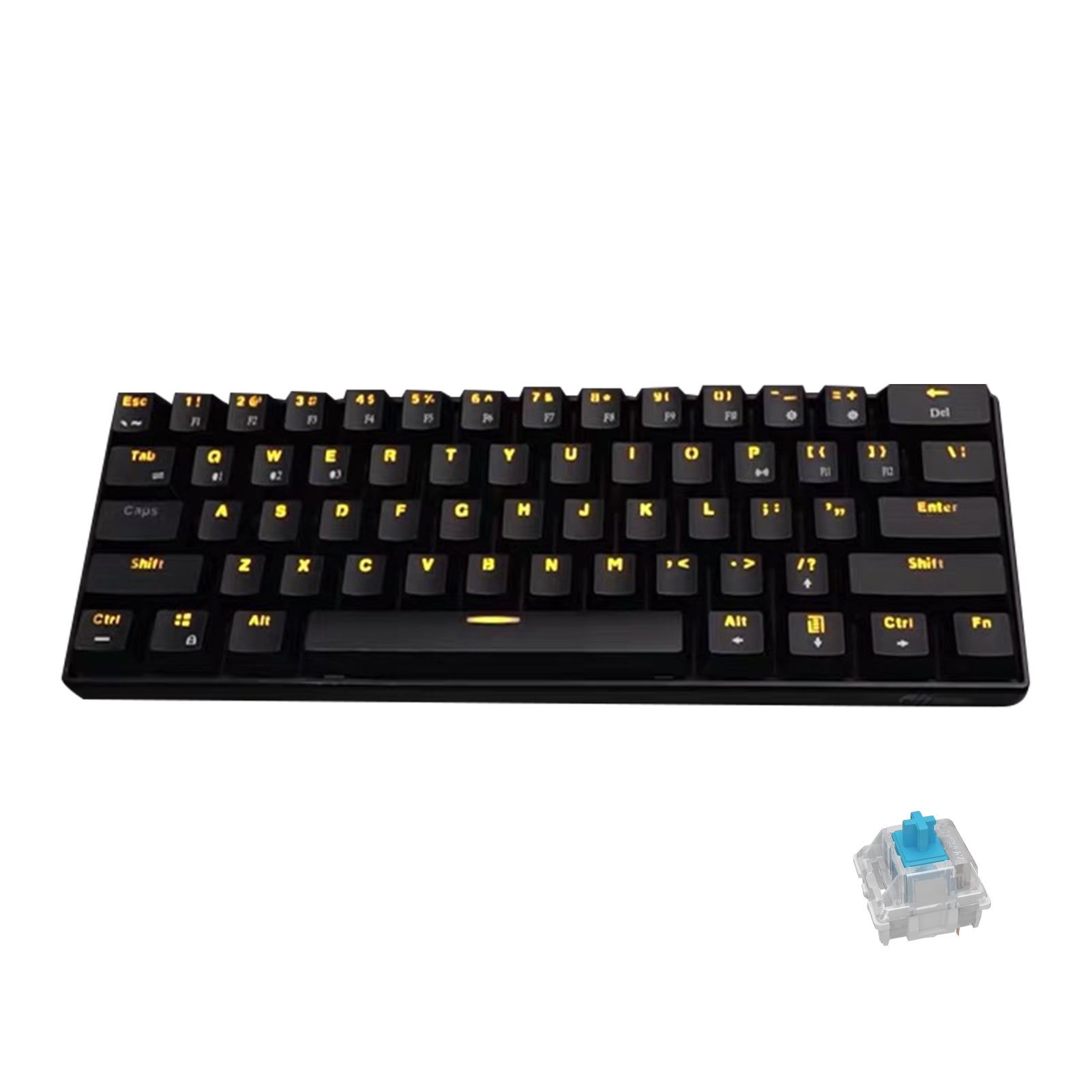 Fusipu RK61 Desk Keyboard Sensitive Low Latency Ergonomic Wired