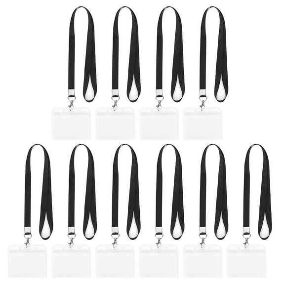 Fusipu Small Lightweight Badge Holder Badge Holder with Lanyard High-quality Card Holder Lanyard Set for Easy Carrying Secure Id Display
