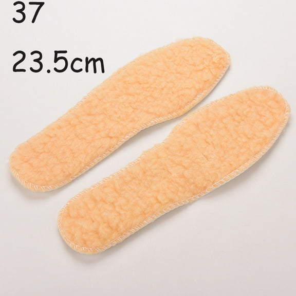 Fusipu Winter Soft Warm Fleece Shoes Boots Sneakers Thermal Insoles Insert Foot Pads