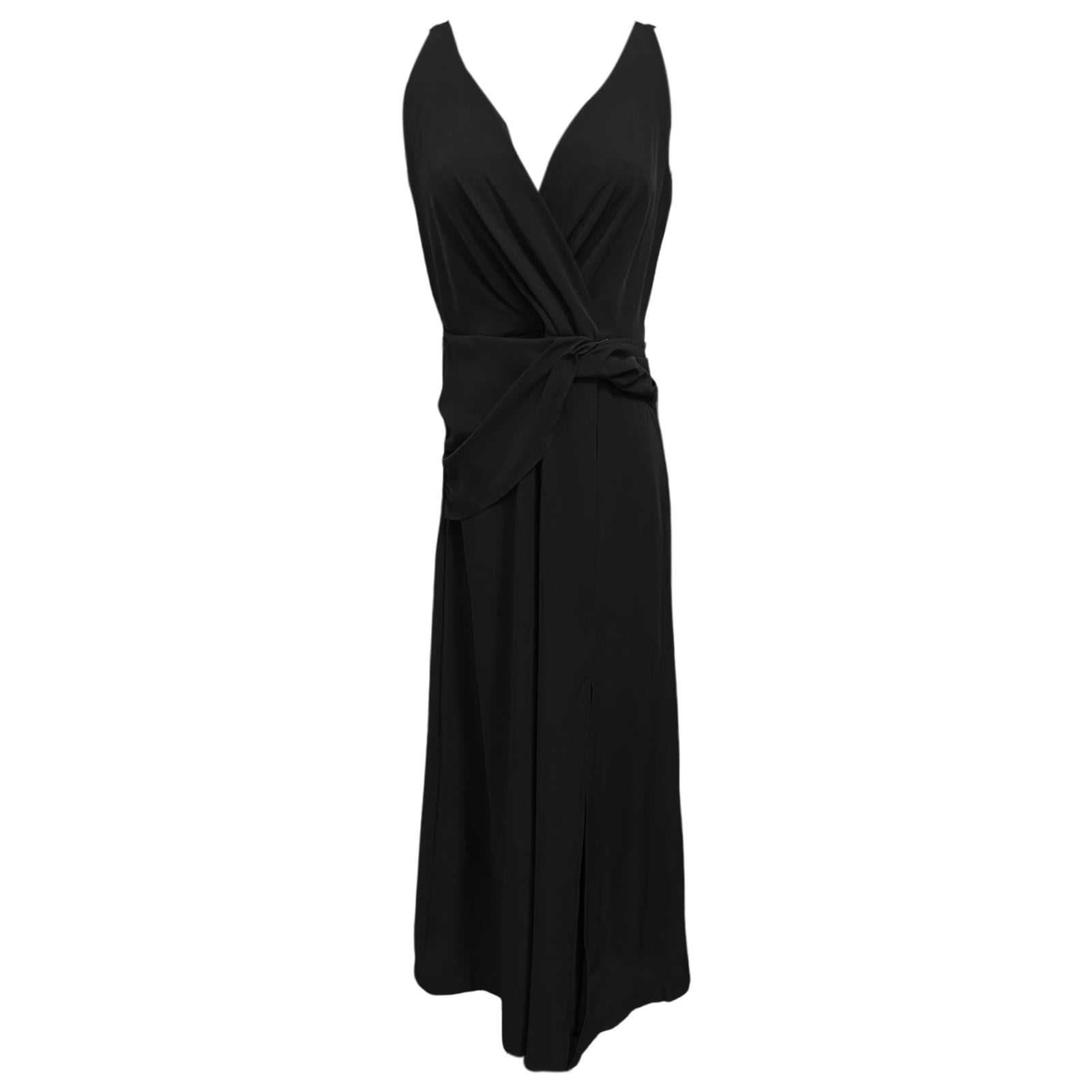 Sleeveless Solid Color Bandage Split Evening Dresses Sleeveless Solid Color Bandage Split Evening Dresses