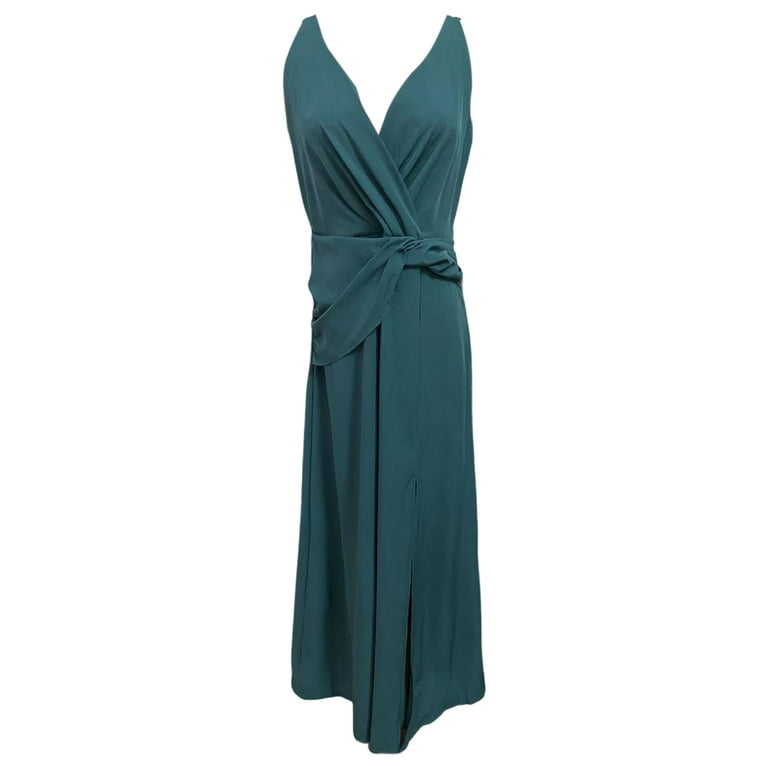 Sleeveless Solid Color Bandage Split Evening Dresses Sleeveless Solid Color Bandage Split Evening Dresses