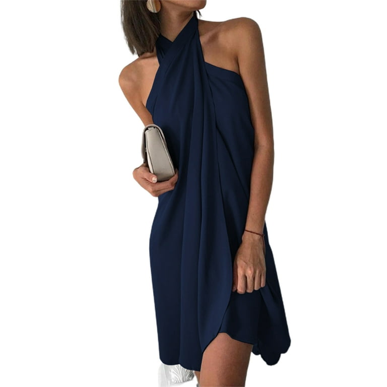 New Irregular Sexy Wrapped Chest Dress New Irregular Sexy Wrapped Chest Dress