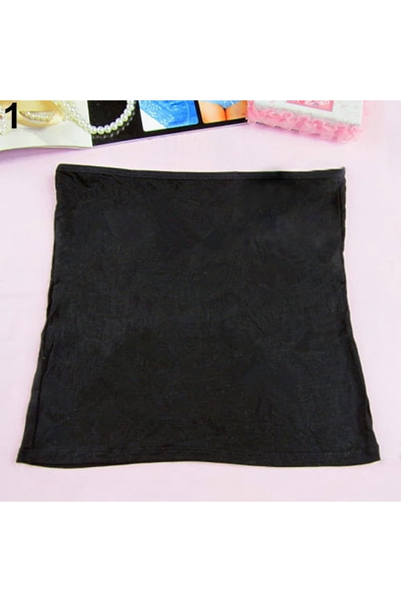 Women Girl Sexy Short Strapless Solid Color Bandeau Stretch Boob Tube Tank Top