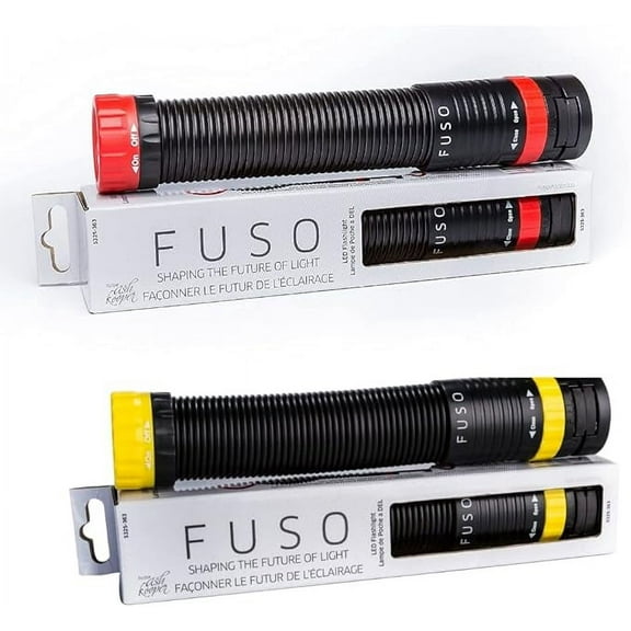 Fuso LED Flashlight Red & Yellow Combo Pack