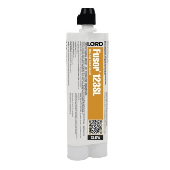 Fusor 123SL 2-Part Slow Non-Sag Seam Sealer, 7.1 oz Cartridge, Paste, White, 48 hr Curing