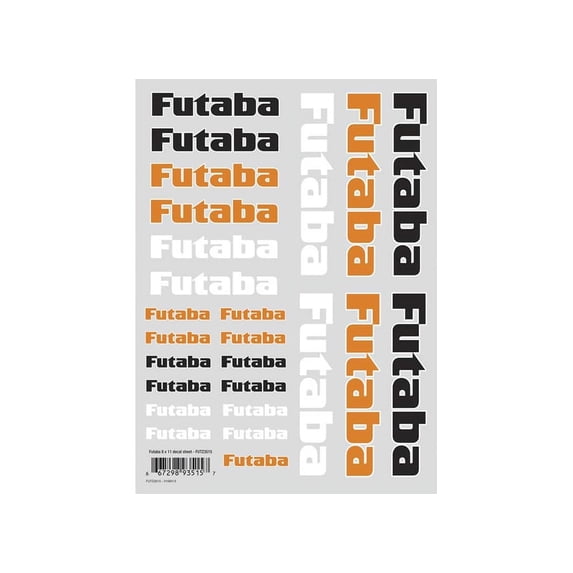 Futaba Air Die Cut Decal Sheet 8x11 FUTZ3515