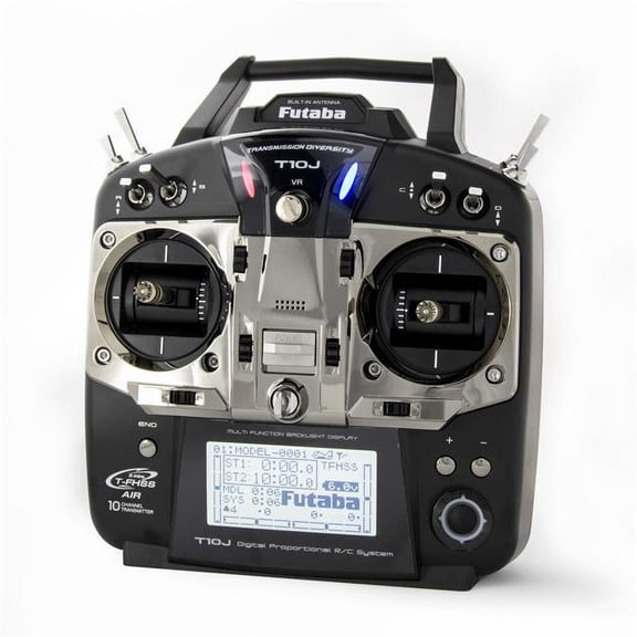 Futaba T10J A 2.4GHz T-FHSS Airplane Spec Radio System with R3008SB