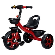 Futata Non-Slip Handlebar Unisex Kids Tricycle, Red
