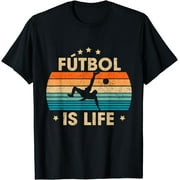Futbol Is Life Retro Soccer Boys Gift For Player Men Youth T-Shirt