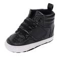 thumbnail image 1 of Futezty Boys Girls Sneakers for Kids Non-Slip Tennis Shoes Fashion Lightweight Breathable Running Sport Athletic(Black,4 ), 1 of 5