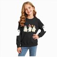 thumbnail image 1 of Futezty Boys Girls Halloween Shirts Kids Ghost Graphic Tees Raglan Long Sleeve T-Shirt 2T-7T, 1 of 7