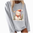 thumbnail image 1 of Futezty Christmas Sweatshirts for Women Novelty Funny Santa Xmas Tree Graphic Pullover Tops Loose Casual Fleece Shirts, 1 of 4