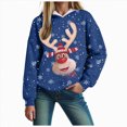 thumbnail image 1 of Futezty Christmas Sweatshirts for Women Novelty Funny Santa Xmas Tree Graphic Pullover Tops Loose Casual Fleece Shirts, 1 of 6
