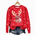thumbnail image 1 of Futezty Christmas Sweatshirts for Women Novelty Funny Santa Xmas Tree Graphic Pullover Tops Loose Casual Fleece Shirts, 1 of 4