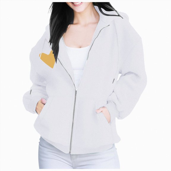 Futezty Fashion Hoodies Vintage Zipper Oversized Loose Fit Women Long Sleeve Solid Jackets Soft Outdoor Sweatshirt