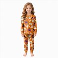 thumbnail image 1 of Futezty Girls Boys Halloween Pajamas Set Sleepwear Pumpkin Graphic Pjs Toddler Long Sleeve Jammies Kids Loungewear 2T-9T, 1 of 7