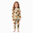 thumbnail image 1 of Futezty Girls Boys Halloween Pajamas Set Sleepwear Pumpkin Graphic Pjs Toddler Long Sleeve Jammies Kids Loungewear 2T-9T, 1 of 7