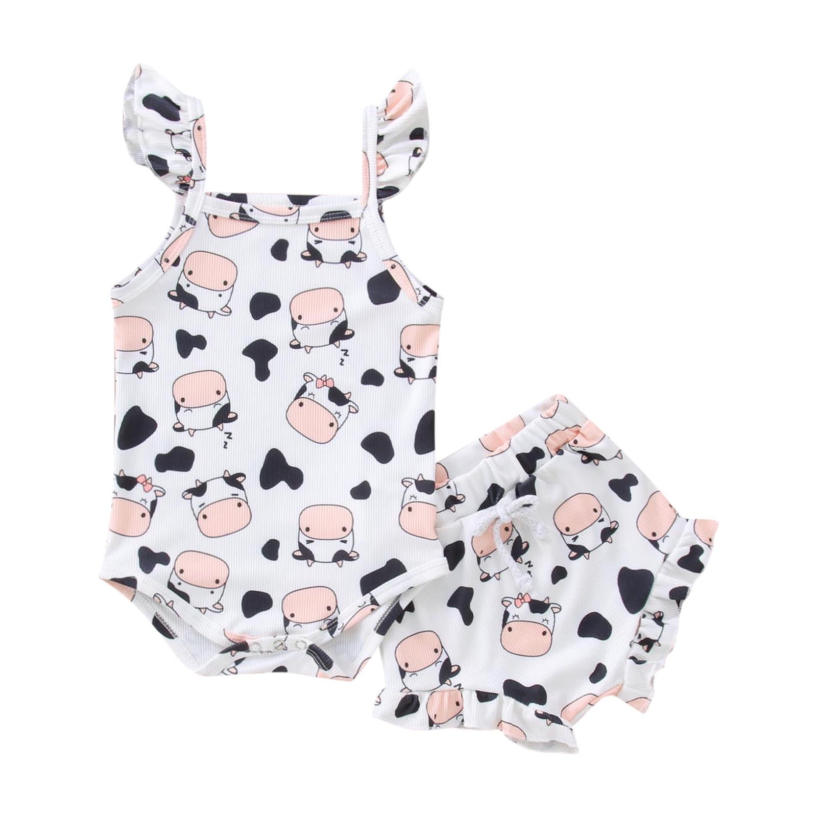 Futezty Girls Summer Outfits, 4th of July Baby Girl Outfits Baby Girl ...