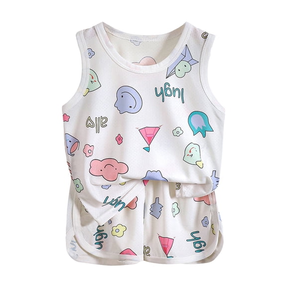 Futezty Girls Summer Outfits, 4th of July Baby Girl Outfits Little Girls Clothing Sets Solid Color Short Sleeves Twist Top Camouflage Print Pants 2pcs Outfits Sets