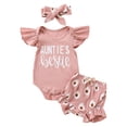 thumbnail image 1 of Futezty Girls Summer Outfits, 4th of July Baby Girl Outfits Toddler Girl Clothes Baby Summer Matching Outfits Bow Embroidery Short Sleeve Shirt Shorts Set, 1 of 9