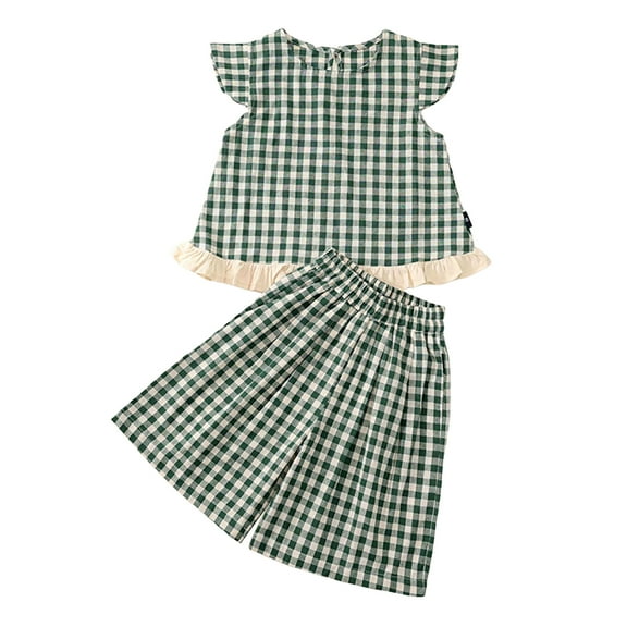 Futezty Girls Summer Outfits, 4th of July Baby Girl Outfits 2pcs Kid Girl Bowknot Design Sleeveless Tee and Floral Print Leggings Shorts Set