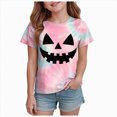 thumbnail image 1 of Futezty Halloween Shirt for Kids Short Sleeve T Shirt Boys Girls Pumpkin Face Graphic Tees 12M-13T, 1 of 5