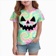 thumbnail image 1 of Futezty Halloween Shirt for Kids Short Sleeve T Shirt Boys Girls Pumpkin Face Graphic Tees 12M-13T, 1 of 5