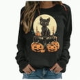 thumbnail image 1 of Futezty Halloween Sweatshirts for Women Plus Size Long Sleeve Cute Graphic Pullover Top 2025 Fall Fashion Shirt Clothes, 1 of 7