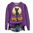 thumbnail image 1 of Futezty Halloween Sweatshirts for Women Plus Size Long Sleeve Cute Graphic Pullover Top 2025 Fall Fashion Shirt Clothes, 1 of 7