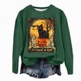 thumbnail image 1 of Futezty Halloween Sweatshirts for Women Plus Size Long Sleeve Cute Graphic Pullover Top 2025 Fall Fashion Shirt Clothes, 1 of 7
