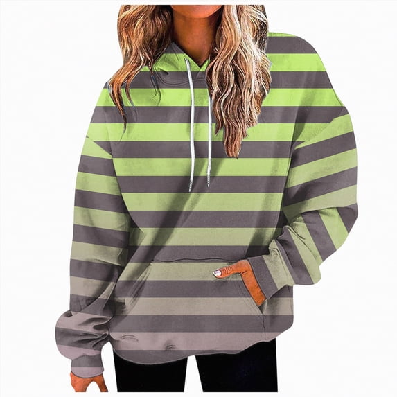 Futezty Heevina Hoodies For Women Drawstring Pockets Ladies Pullover Fall Tops Winter Hooded Sweatshirts