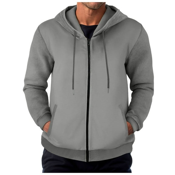 Futezty Hoodies for Men Casual Lightweight Hoodie Full Zip Sweatshirt Casual Jacket Coat