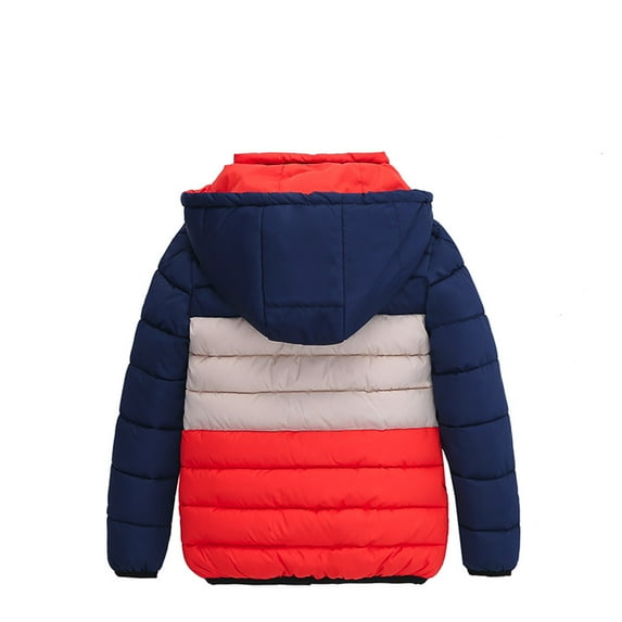 Futezty Kids Boys Girls Fall Winter Jacket Coat Youth Warm Hooded Outerwear Fashion Lightweight Kid Outwear